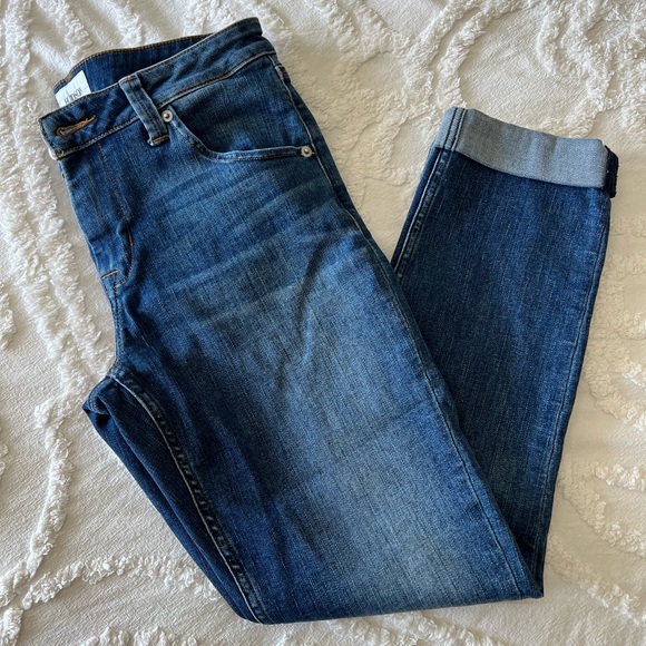 Hudson Jeans Bacara Crop Straight Cuffed Jeans - Picture 2 of 8